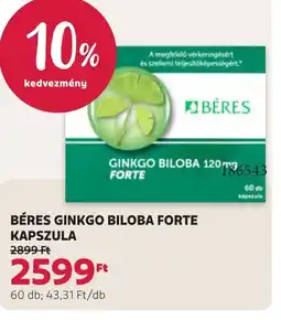 Rossmann Béres Ginkgo Biloba Forte kapszula ajánlat
