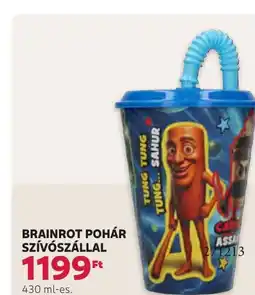 Rossmann Brainrot pohár szívószállal ajánlat