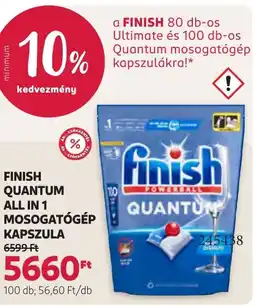 Rossmann Finish Quantum All in 1 mosogatógép kapszula ajánlat