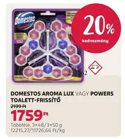 Rossmann Domestos Aroma Lux vagy Power5 toalett-frissítő ajánlat