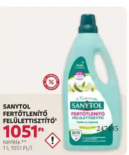 Rossmann Sanytol fertőtlenítő felülettisztító ajánlat