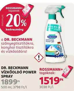 Rossmann Dr. Beckmann Vízkőoldó Power Spray ajánlat