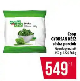 Coop Coop GYORSAN KÉSZ sóska porciók ajánlat