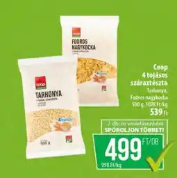 Coop Coop 4 tojásos száraztészta ajánlat