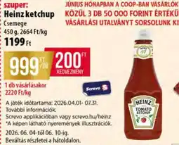 Coop HEINZ Ketchup ajánlat