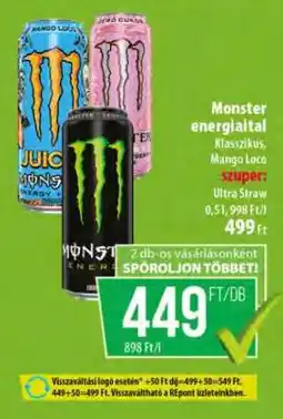 Coop MONSTER Energiaital ajánlat