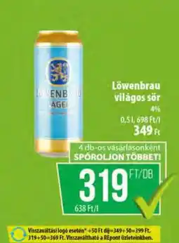 Coop LÖWENBRAU Világos sör ajánlat