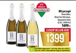 Coop BB pezsgő ajánlat