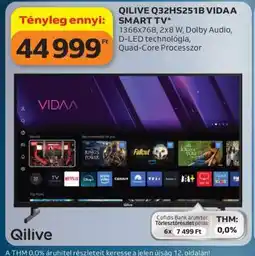 Auchan QILIVE Q32HS251B VIDAA SMART TV ajánlat