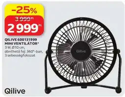 Auchan QILIVE 600131999 MINI VENTILÁTOR ajánlat