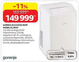 Auchan GORENJE KAM35 BHP MOBILKLÍMA ajánlat