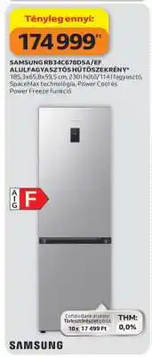 Auchan Samsung RB34C670DSA/EF Alulfagyasztós Hűtőszekrény ajánlat