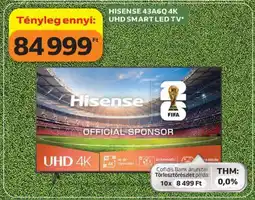 Auchan HISENSE 43A6GQ 4K UHD SMART LED TV ajánlat