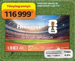 Auchan HISENSE 58A6G 4K UHD SMART LED TV ajánlat