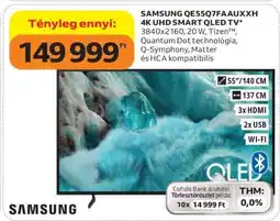 Auchan SAMSUNG QE55Q7FAAUXHX 4K UHD SMART QLED TV ajánlat