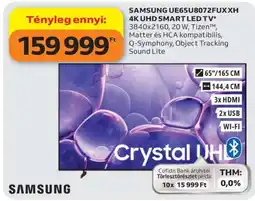 Auchan SAMSUNG UE65UB072FUX XH 4K UHD SMART LED TV ajánlat