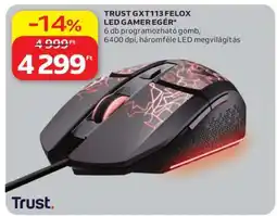Auchan TRUST GXT113 FELOX LED GAMER EGÉR ajánlat