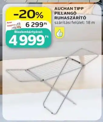 Auchan Tipp Pillangó Ruhaszárító