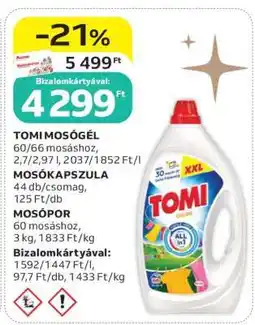 Auchan TOMI Mosógél ajánlat