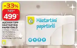Auchan Auchan Tipp Háztartási Papírtörlő ajánlat