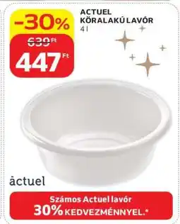 Auchan ACTUEL KÖRALAKÚ LAVÓR ajánlat
