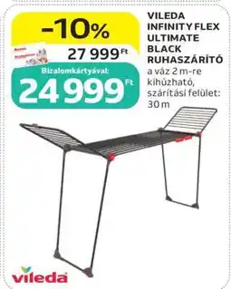 Auchan Vileda Infinity Flex Ultimate Black Ruhaszárító ajánlat