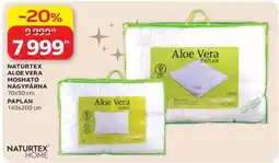Auchan NATURTEX ALOE VERA MOSHATÓ NAGYPÁRNA ajánlat