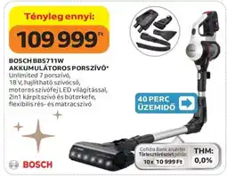 Auchan BOSCH BBS711W AKKUMULÁTOROS PORSZÍVÓ ajánlat