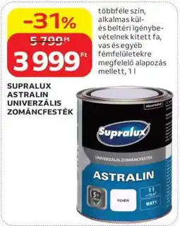 Auchan SUPRALUX ASTRALIN UNIVERZÁLIS ZOMÁNCFESTÉK ajánlat
