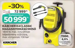 Auchan KÄRCHER K4 CLASSIC MAGASNYOMÁSÚ MOSÓ ajánlat