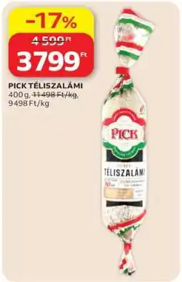 Auchan PICK Téliszalámi ajánlat