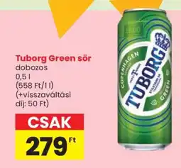 Spar Tuborg Green sör ajánlat