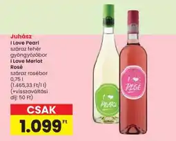 Spar Juhász I Love Pearl / I Love Merlot Rosé ajánlat