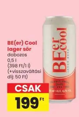 Spar BE(er) Cool lager sör ajánlat