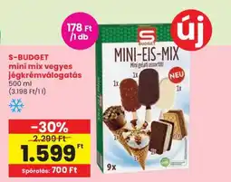 Spar S-BUDGET mini mix vegyes jégkrémválogatás ajánlat