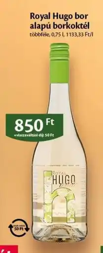 EcoFamily Royal Hugo bor alapú borkoktél ajánlat