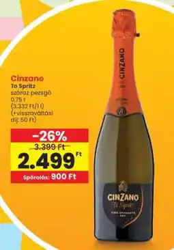 Spar Cinzano To Spritz ajánlat