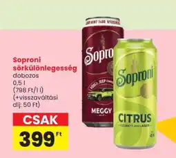 Spar Soproni sörkülönlegesség ajánlat