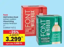 Spar Font Kékfrankos Rosé / Olaszrizling ajánlat