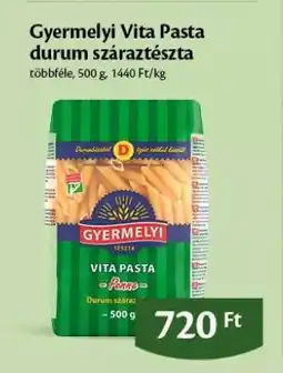 EcoFamily Gyermelyi Vita Pasta durum száraztészta ajánlat
