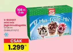 Spar S-BUDGET Mini Mix jégkrémválogatás ajánlat