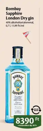 EcoFamily BOMBAY SAPPHIRE London Dry Gin ajánlat