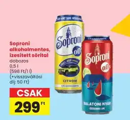 Spar Soproni alkoholmentes, ízesített sörital ajánlat