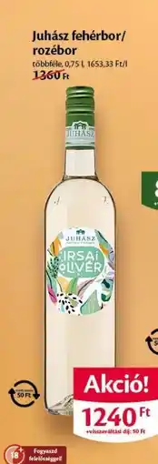 EcoFamily Juhász fehérbor/rozébor ajánlat