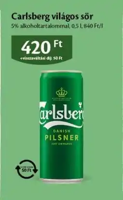 EcoFamily CARLSBERG Világos sör ajánlat