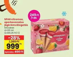 Spar SPAR citromos, eperbevonatos jégkrémválogatás ajánlat