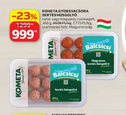 Auchan Kometa Gyorsvacsora Sertés Húsgolyó ajánlat