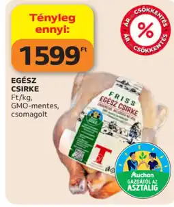 Auchan Friss egész csirke ajánlat