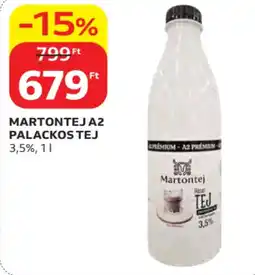 Auchan Martontej A2 palackos tej ajánlat