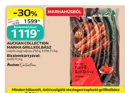 Auchan Auchan Collection Marha grillkolbász ajánlat
